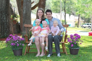 The babies at Easter - 18 months old!